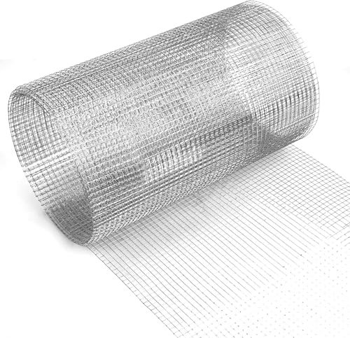 Rejilla de alambre de malla fina, 31 cm x 3 m, para bancal alto, malla de alambre de acero inoxidable, malla metálica como alambre para aviarios, alambre de conejo, rejilla para roedores para bancal