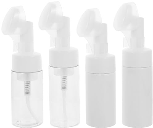Didiseaon 4pezzi Spazzola per Pulizia del Viso Profonda Pz Flacone per Trucco Massaggiatore Viso Naso Rimuove Sporco Sebo Punti Neri