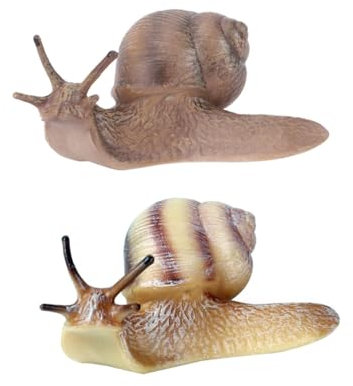 ifundom 2pezzi Lumaca Da Paesaggio Artigianato Paesaggistico Microdecorazione in Plastica Naturale Duratura Decorazione Da Scrivania Oggetti Scena Per