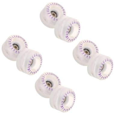 HEMOTON 8 Pièces Roues de Roller Lumineuses avec Roulements Roues de Remplacement pour Patins à roulettes Quad pour Patinage Intérieur et Extérieur