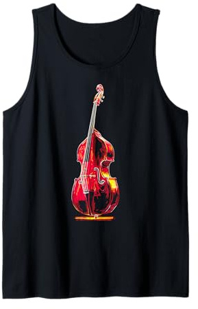 Instrument de contrebasse avec Motif Portrait Amateur de Musique Débardeur