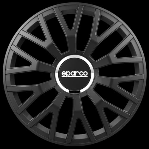 SPARCO SPC1310BK Enjoliveur Leggera, Noirmat, Set de 4, 13