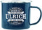 History & Heraldry Echter Kerl - Emaille Becher Ulrich - mit Name und Spruch