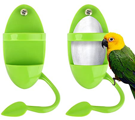 Boisbresil 2 Stück Vögel Sittich Futterspender Vogelfuttersäule Papagei Essen Halter mit Ständer Vögel lebensmittelbehälter Vogel Barsch Steht Fütterung Racks Von Früchten Gemüse, Heimvogelbedarf