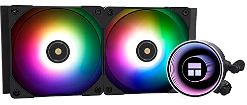 Thermalright Frozen Notte 240 BLACK ARGB V2 Raffreddamento ad acqua CPU Cooler CPU, 240 nero, doppia ventola PWM, adatto per AM/AM4 AM5, Intel LGA 1700/1150/1151/1200/2011