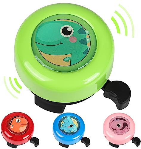 VICTGOAL Campanello Bici Bambino con Suono Forte, Campanello per Manubrio della per Biciclette da Bambino, Accessori e Decorazioni per Bici per Ragazzi Ragazze (Verde)