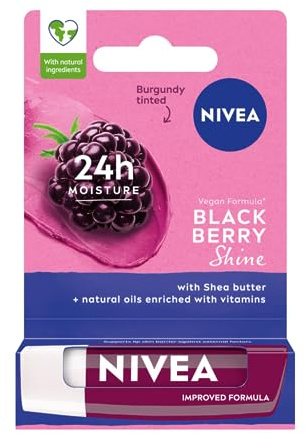NIVEA Fruity Shine Lip Balm Blackberry Shine 4.8 g