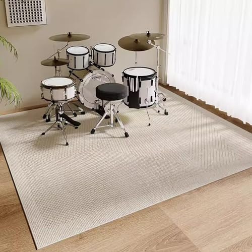 PPGE HOME Drum Rugs Non-Slip Blanket for Electronic Jazz Drum Kit Bass Drum Snare and Other Musical Instrument Mat - Rectangle Drum Carpet(Size:60×120cm,Color:E)
