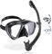 CRESSI Big Eyes+Alpha Ultra Dry Combo Black/Black - Combo Set Maske + Schnorchel UD zum Tauchen und Schnorcheln, Schwarz/Schwarz, Einheitsgröße, Erwachsene