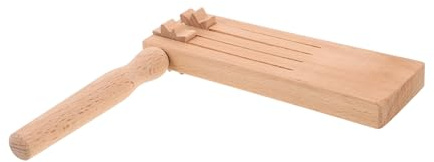 Sosoport Castañuelas De Madera Sonido De Trinquete Instrumentos Musicales para Preescolar para Fiestas y Eventos Deportivos