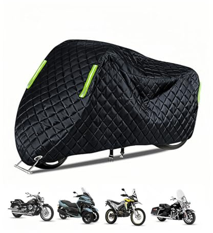 Hiver Anti-Neige Couverture Moto pour Kawasaki VN 1500 Vulcan Personnalisable Housses de Moto extérieur Anti-Rayures Impermeable au Vent Protection Contre la Pluie et la Neige
