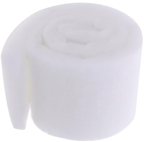 TOYANDONA Almohadilla Filtrante para Acuario 1m X 12cm de Algodón Ultradenso, Filtro de Esponja Bioquímico Reutilizable para Agua Dulce y Salada, Medios Filtrantes para Peceras y Estanques
