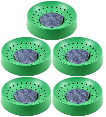 AwnsIMfreien Ciotola per Nido di Piccione, Nido di Colomba in plastica da 5 Pezzi - per Piccione Traspirante Anti-ribaltamento con Tappetino Grigio, Verde, Tortora