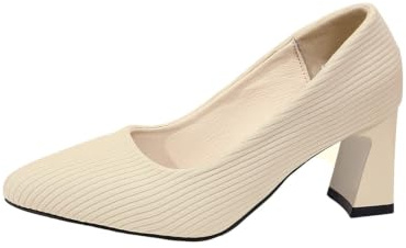 Zapatos de tacón de Aguja con Punta Afilada, Color Liso, Estilo clásico, cómodos y Elegantes para Mujer.