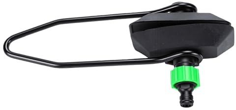 Haofy Enjuague de Motor Fueraborda, Kit de Descarga de Motor Marino de Goma Negra con Soportes de Acero, Alimentación Dual de 3,5 Pulgadas, Adaptador de Manguera de Jardín para Eliminación de