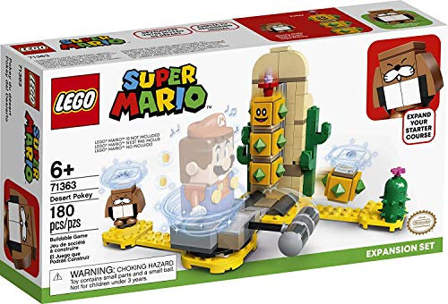 LEGO Super Mario Desert Pokey Expansion Set 71363 Building Kit; Toy for Creative Kids to Combine with The Super Mario Adventures with Mario Starter Course (71360) Playset, New 2020 (180 Pieces)