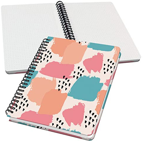SIGEL JN610 Spiralblock A5 dotted, Notizblock Bullet Journal Jolie, 100 g/m², 120 Seiten, vegan, aus nachhaltigem Papier hergestellt