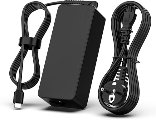 Shefor Cargador USB-C 45W 20V 2.25A Compatible con Lenovo Chromebook, ThinkPad, IdeaPad, Yoga – Adaptador de Corriente Tipo C para Portátiles con Cable Resistente