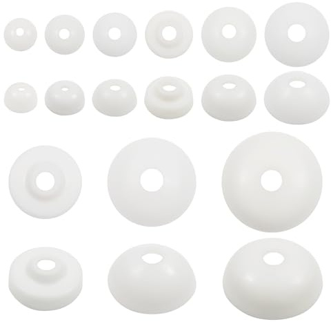 TOAOB 90 Piezas Arandelas para Seguridad de Ojos de 9 mm a 30 mm de Plástico para Fabricación de Peluches y Manualidades de Bricolaje