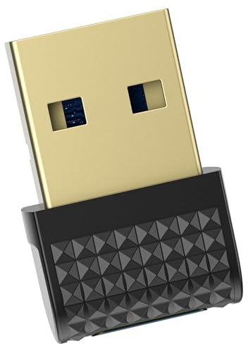 Binamao Bluetooth Adapter PC, USB Bluetooth 5.4 Dongle, Bluetooth Stick für Windows 11/10/8.1, Bluetooth Adapter EDR für PC Laptop Kopfhörer Tastatur Maus Plug & Play Controller Headset Desktop