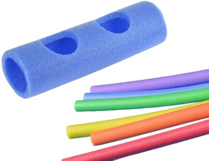 2 Pack Conector De Espuma para Natación, Churro Piscina, Conector Fideos PIS-CINA, Cone-ctor Fideos Flotador Natación con Orificios Cruzados, Pa-ra Adultos para Juegos De Piscina Pa-ra Niños