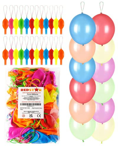 25 Large Punch Balloons Party Bag Fillers 12 Punch Balloons Party Bag Fillers for Kids Birthday Balloons Punch Balloons for Party Bags Strong Punch Balloon Party Supplies Kids Party Bag Fillers Toys