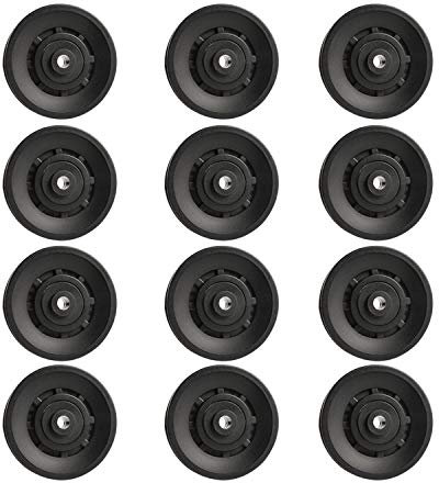 Topfinder 90mm Seilrolle, 12Pcs Universallager Riemenscheibe für Gym Fitnessgeräte Ersatzteil Garagentor