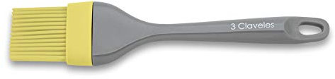 3 CLAVELES Pinceau de Cuisine Jaune 22 cm