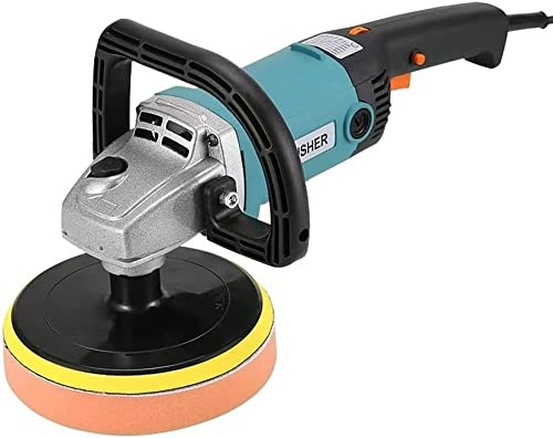 XARONF Car Polisher Set polishing waxing Glazing Power Tool Buffer waxing kit for Household Floor Repairing and polishing 6 Variable Speeds/6 Replaceable Polishing Pads 2 Handle 5m Cord