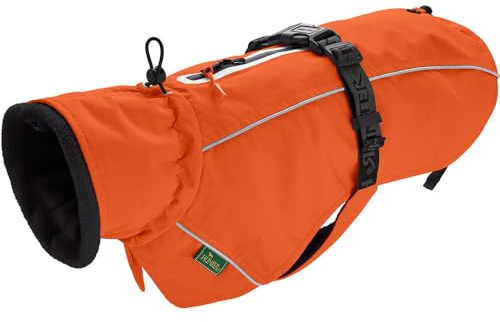 HUNTER Hundemantel NORDBY, Farbe: orange, wasserabweisend, warm gefüttert, reflektierend, ideal für Outdoor-Abenteuer, schützt vor Kälte & Nässe, maschinenwaschbar, Größe: 60
