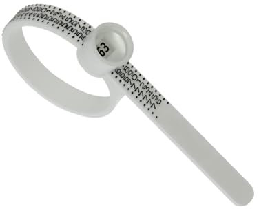 VONJACOB Ringmaßband/Ringgrößenmesser - mit einfacher Anleitung - Ringgröße bestimmen für Trauringe, Partnerringe & Verlobungsring - Ringschablone Ringtool