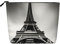 Borsa cosmetica riutilizzabile – Organizer da viaggio per articoli da toeletta, motivo controller di gioco blu, design a stampa completa, sacchetto multiuso per trucco, Torre Eiffel Parigi nera