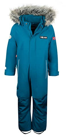 Trollkids Kids Kirkenes Snowsuit 128, deep lagoon