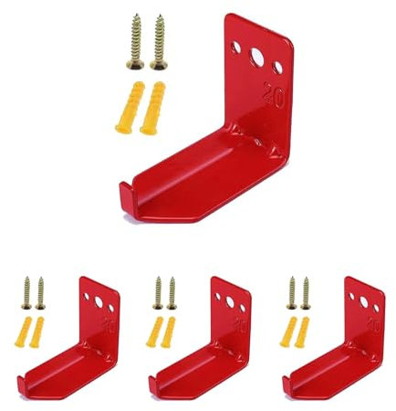 Feuerlöscher Halterung, 4 Stück Universal Feuerlöscher Halterung, Halterung für 4,5 kg bis 9,1 kg Feuerlöscher Halterung für trockene Chemikalien und Wasserlöscher