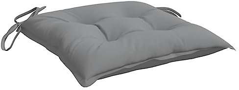 vidaXL Cojines de Silla de jardín 6 uds Tela Oxford Gris 50x50x7 cm