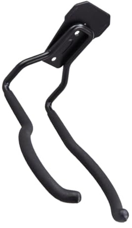 WOONEKY Gancio Da Parete Per Attrezzi Pesanti in Ferro Nero Supporto Resistente Per Balcone Garage e Ripostiglio Organizer Pratico Per Utensili e Materiali Vari