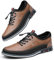Hommes Oxford Cuir Chaussures Décontractées Moccasin Respirant et Luxueux Bureau de Conduite Marche Chaussures à Lacets Affaires Marron 51 EU