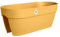 elho Vibia Campana Flower Bridge 60 - Blumenkasten Balkon mit Halterung - 100% Recyceltem Plastik - L 59 x B 26 x H 22 cm - Gelb/Honig Gelb