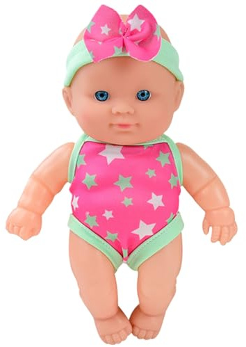Poupée bébé Aquatique, poupée nageuse imperméable, bébé de Bain Flottante avec articulations Mobiles, Maillots de Bain Amovibles, nageuse, Cadeau pour Enfants, Baignoire, pisci