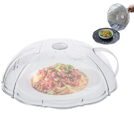 Sghtil Protecteur pour micro-ondes | Protecteur de vaisselle pour four | Couvercle anti-éclaboussures avec poignée anti-poussière pour la cuisine et la préparation des repas