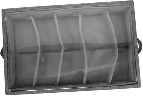 Holibanna Scatola Per Posate Portatile Con Divisori Contenitore Per Utensili Trasparente Scomparto Per Organizzare Le Posate Adatto Per Cucina e Viaggio