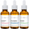 PraNaturals Kit de Sérums Faciales 3x30ml - Ácido Hialurónico, Retinol y Vitamina C - Borra las Líneas Finas y las Arrugas, Enriquecido con Aceites y Vitaminas Naturales