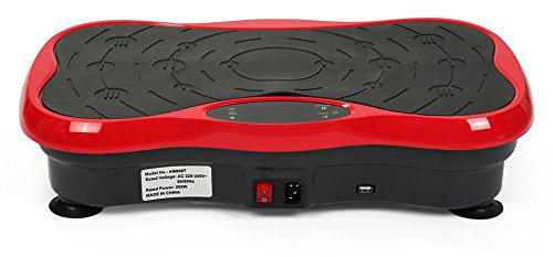 YJIIJY Pedana vibrante, Fitness Pedana Vibrante 3D Vibration Trainer, con Telecomando e Bande di Resistenza, Altoparlanti Bluetooth, LCD Display