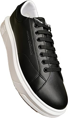 ARMANI EXCHANGE Venice Con Logo Ricamato Sulla Suola Della Piattaforma, Scarpe da ginnastica Uomo, Nero, 40 EU