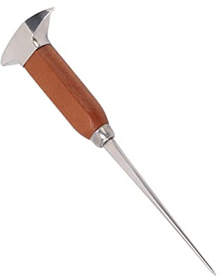 Eispickel, Ahle Werkzeug, Ice Pick Praktischer, Rostfreier, Kraftsparender Holzgriff, Tragbarer Bar-Eispickel