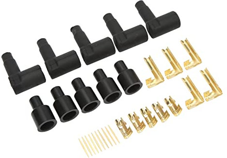 YYQTGG Cuffia Bobina per Candela Nera 30 Pezzi Cuffia in Gomma per Candela Resistente all'Usura per Fili da 6-10 mm