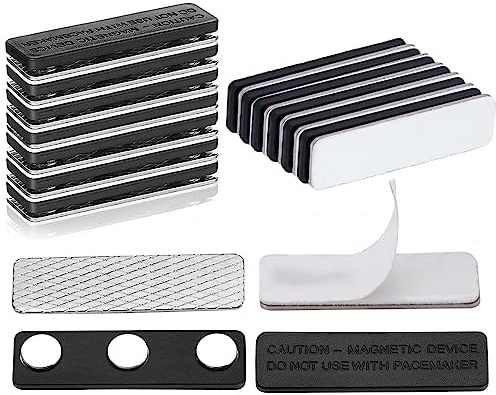 BirdNest Blackout Blind Accessory,12Pair Curtain Magnets Closure with Adhesive for Blackout Window Cover,Magnetic Curtain Closures,Metal Board with Adhesive + Black Magnet Board Without Adhesive