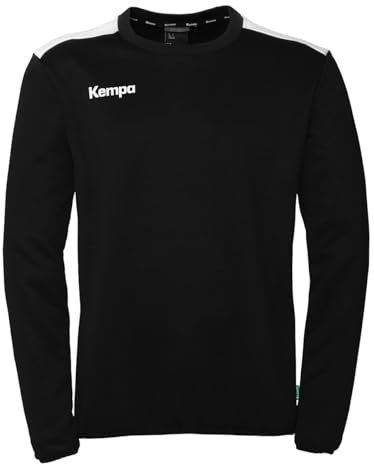Kempa Unisex Emotion 27 Training Top Sweatshirt, Schwarz/Weiß, M EU