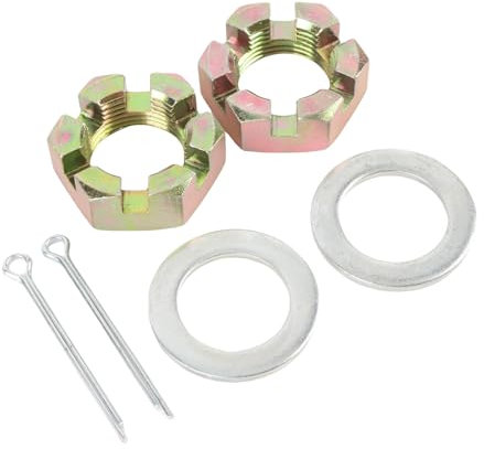 CHICIRIS Kit Dado del Rimorchio, Kit ASSE per Rimorchio per Rimorchio con 2 Seggi con Noci per Mandrino 1 Pollice per Le Rondine per Forcine per Pesca in Barca Dell'asse 1 Pollice (Gold)