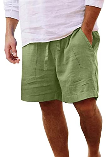 Pantaloncini Uomo Pantaloni Uomo Estivi Corti Pantaloncini Pantalone Lino Cotone Di Palestra Bermuda Shorts Leggeri Leggero Con Tasche Da Lavoro Basket Pantaloncino Calcio In Sportivi Camicia